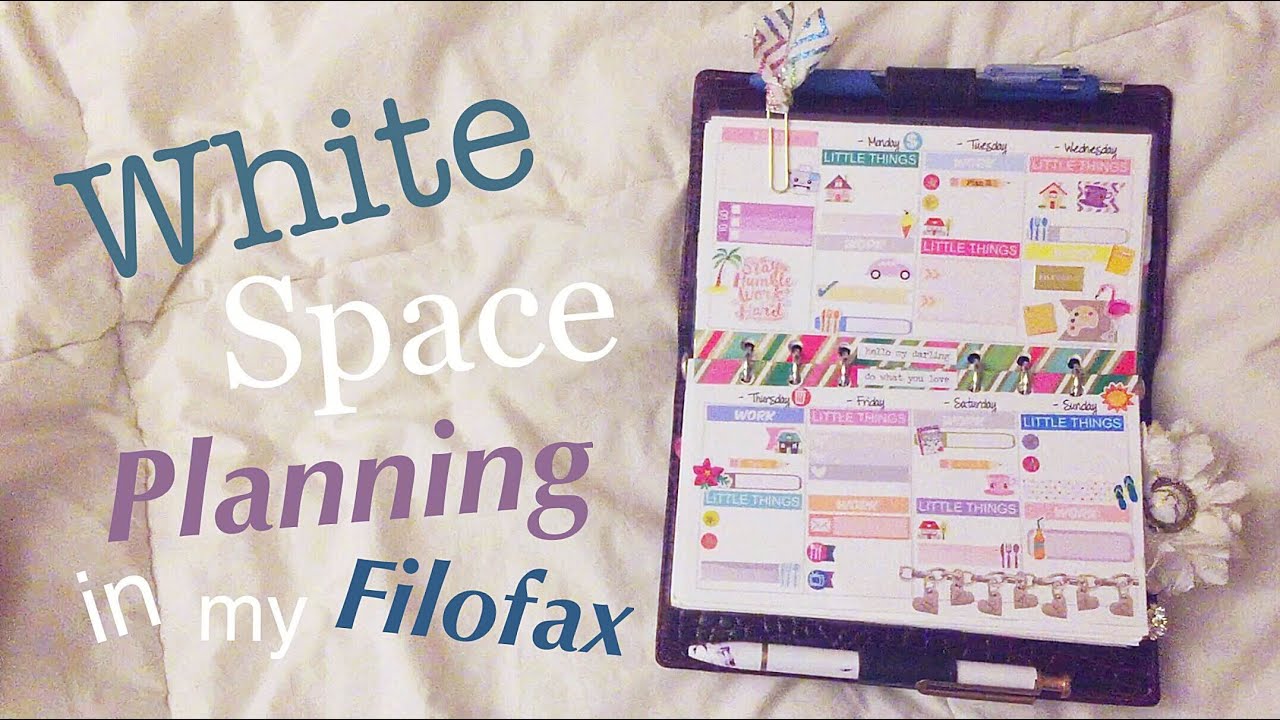 White Space Planning in a Personal Size Wallet Planner Set-up \\ Finding Planner Peace