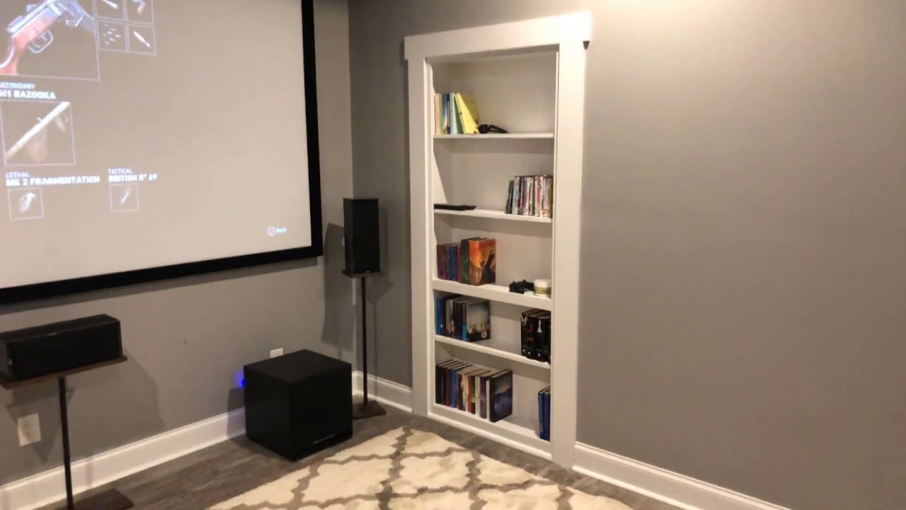 DIY Secret Bookshelf Door
