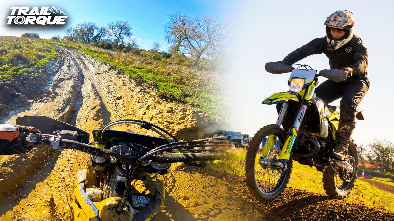 Full Enduro & Motocross Track at a Muddy Greensands MCC / Whaddon | Husqvarna TE300i (4K)