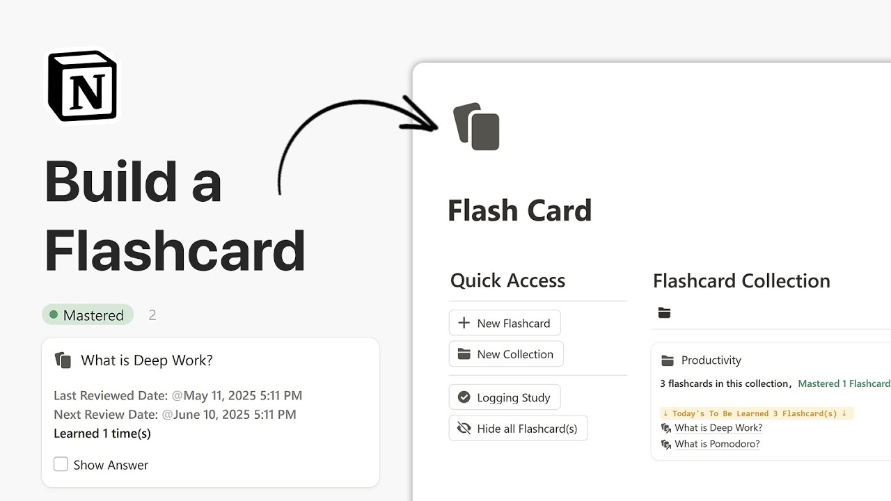 Build a Notion Flashcard System to Actually Retain What I Learn