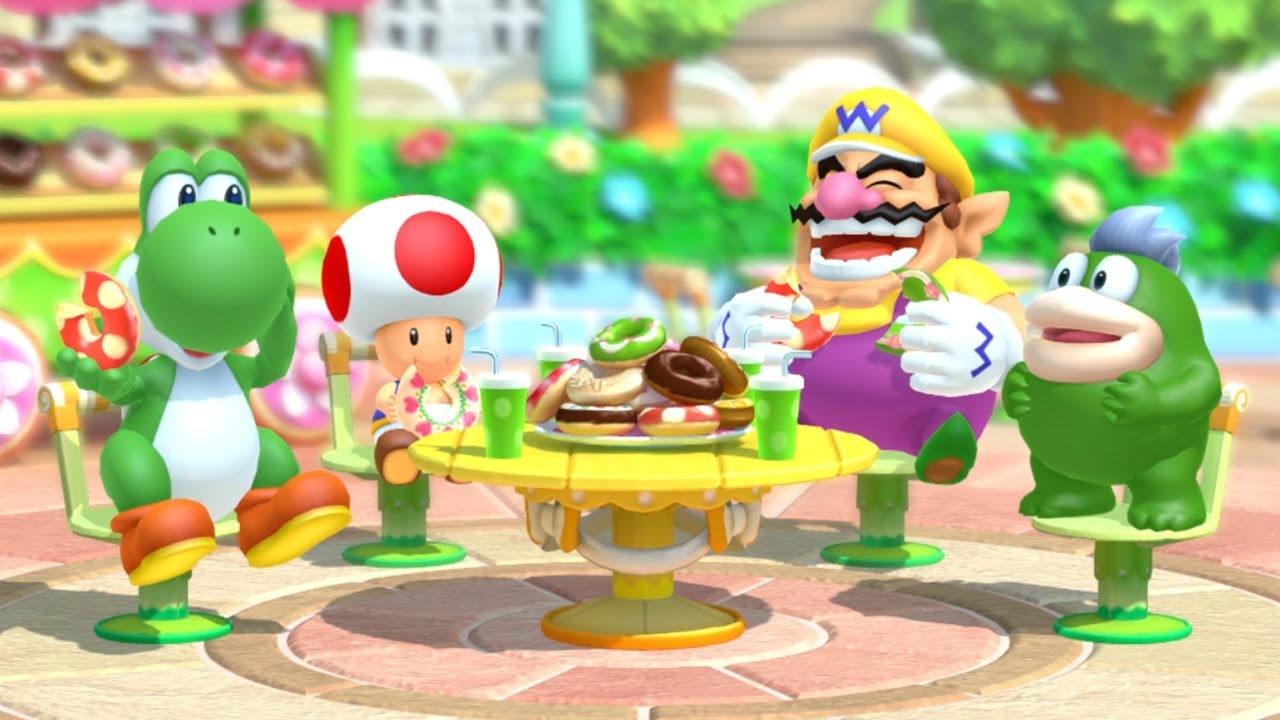 Mario Party 10 Funny Mini Game - Yoshi vs Spike vs Toad vs Wario (Very Hard)
