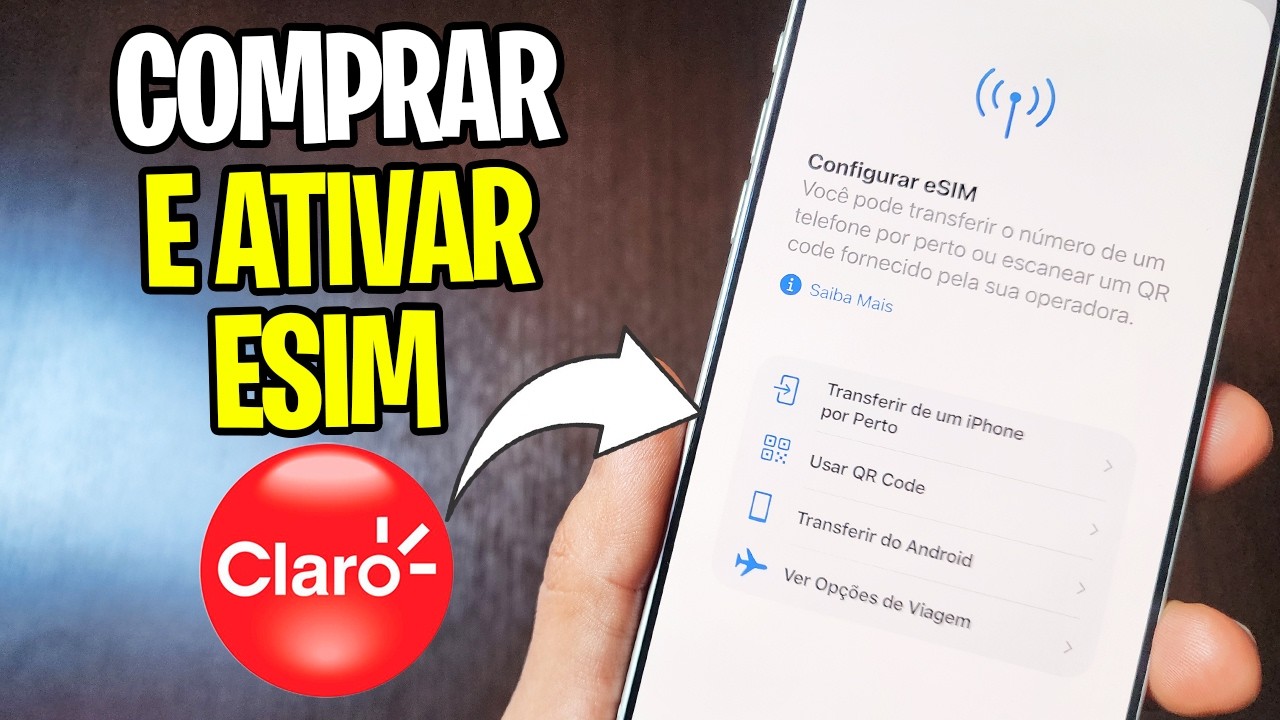 Como Comprar chip E-SIM da Claro e instalar? Tutorial