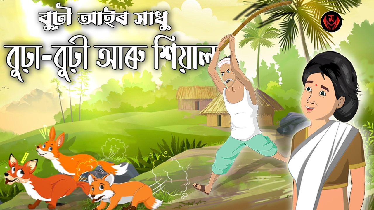 বুঢ়া-বুঢ়ী আৰু শিয়াল | বুঢ়ী আইৰ সাধু অসমীয়া | Assamese Cartoon Video | MORAL STORIES, MODAAR TALES