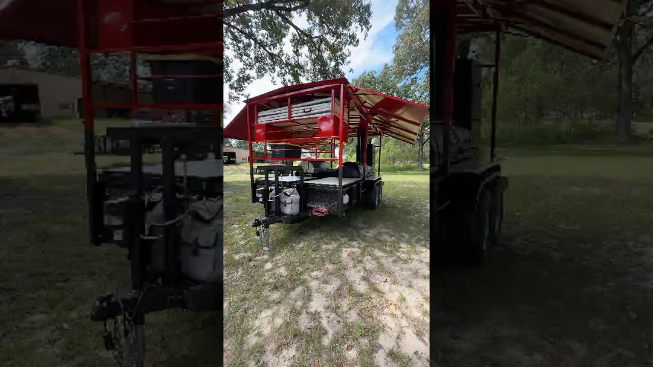 Custom Smoker Trailer with lots of upgrades! #bbqtrailer #CustomSmoker #bbq #SmokerTrailer #bbqlife