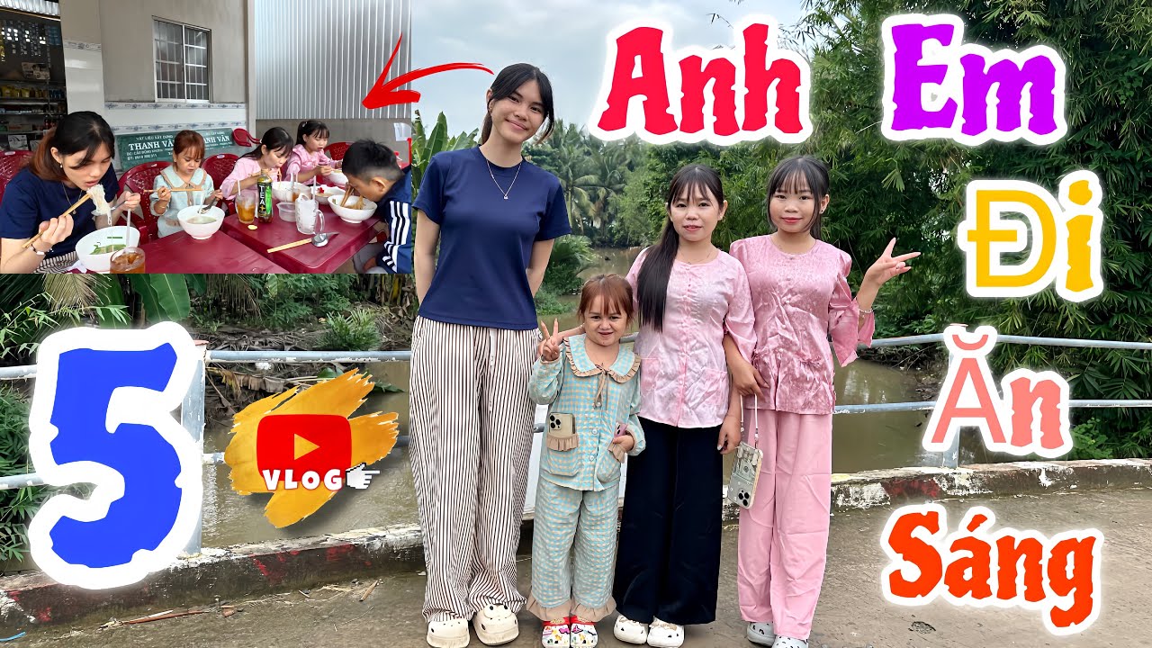 Hải T&iacute; Hon Dẫn Bốn Chị Em Đi Ăn S&aacute;ng Khi Biệt Đội T&iacute; Hon Rủ Nhau Đi Chợ Hết || Hải T&iacute; Hon