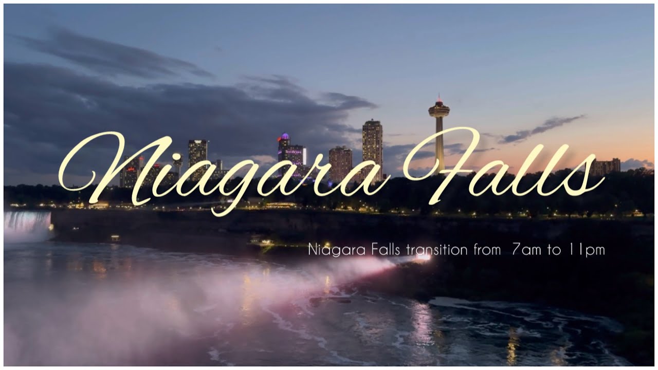 Perfect solo trip to Niagara Falls | both USA and Canada | Niagara Falls transition from 7am to 11pm