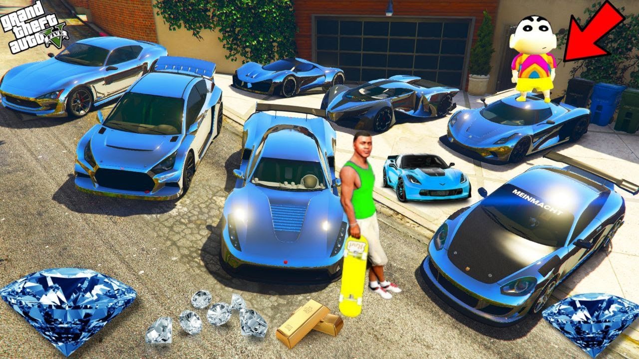 FRANKLIN TOUCH ANYTHING BECOME GOLD || EVERYTHING IS FREE IN GTA 5