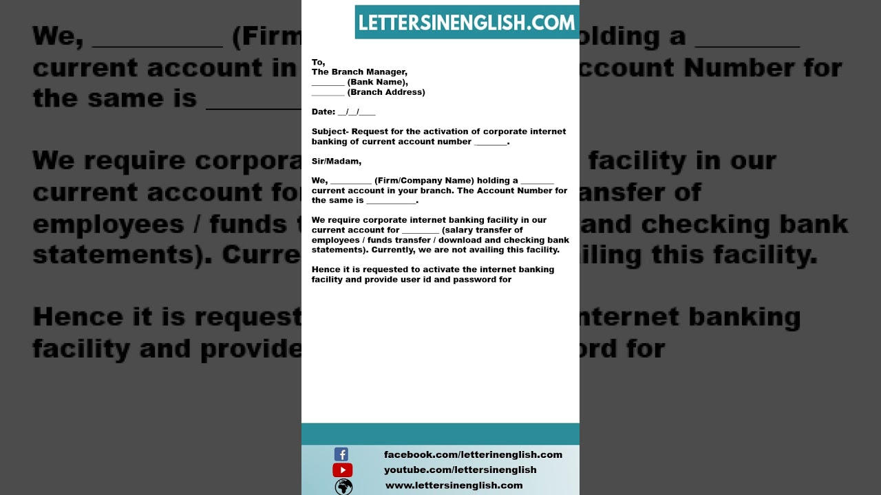Internet Banking Application for Current Account