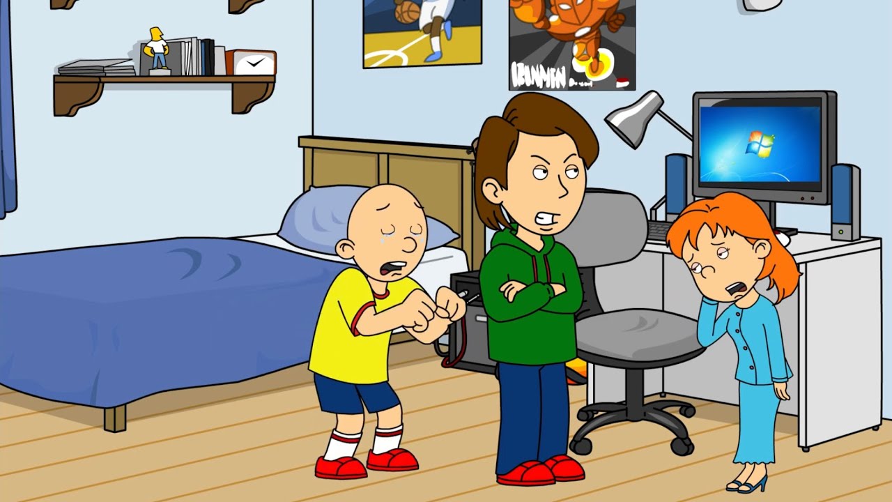 Rosie Change Windows Startup Sound on Caillou's Computer/Grounded