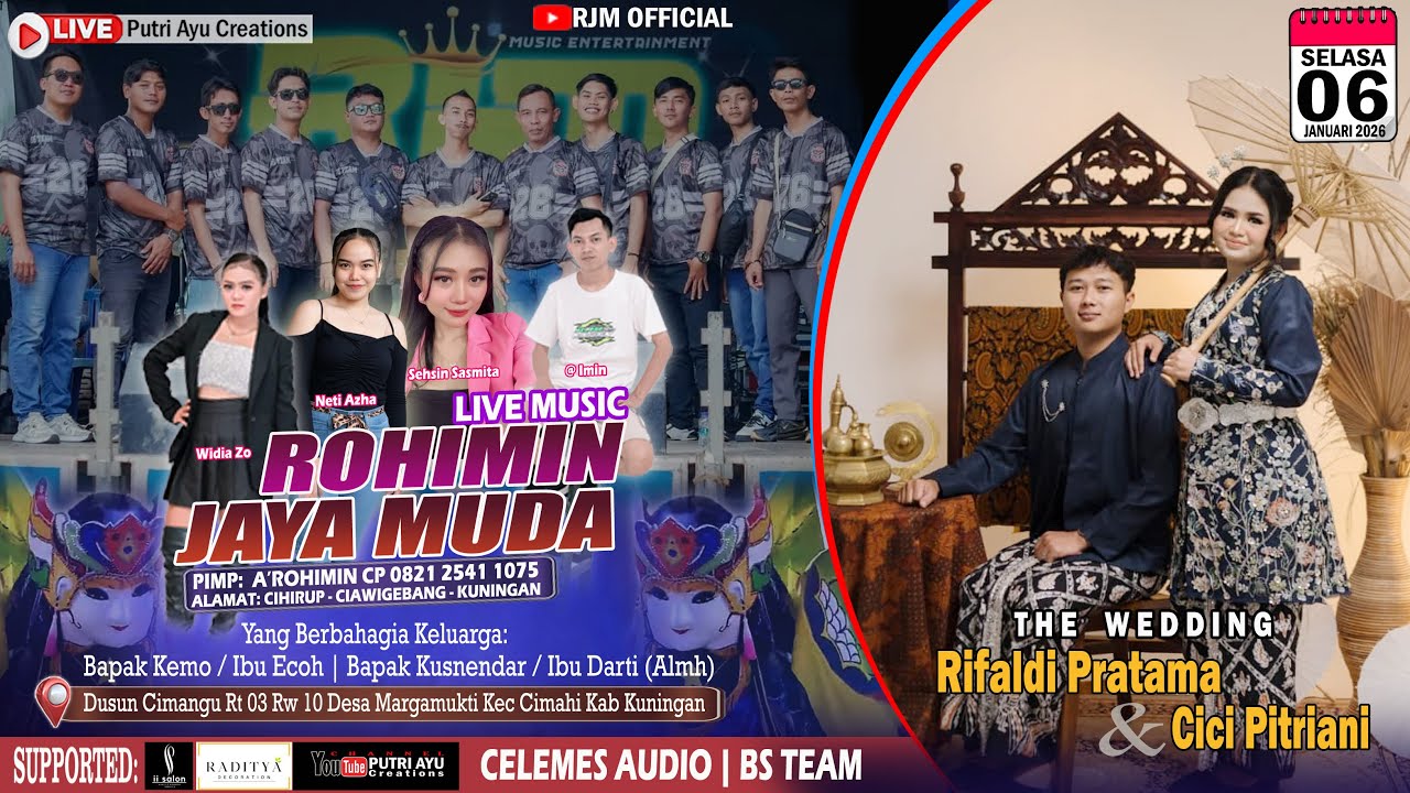 🔴Live RJM (Rohimin Jaya Muda) Pernikahan Cici & Ripaldi / All Package ii Salon / Cimanggu Margamukti