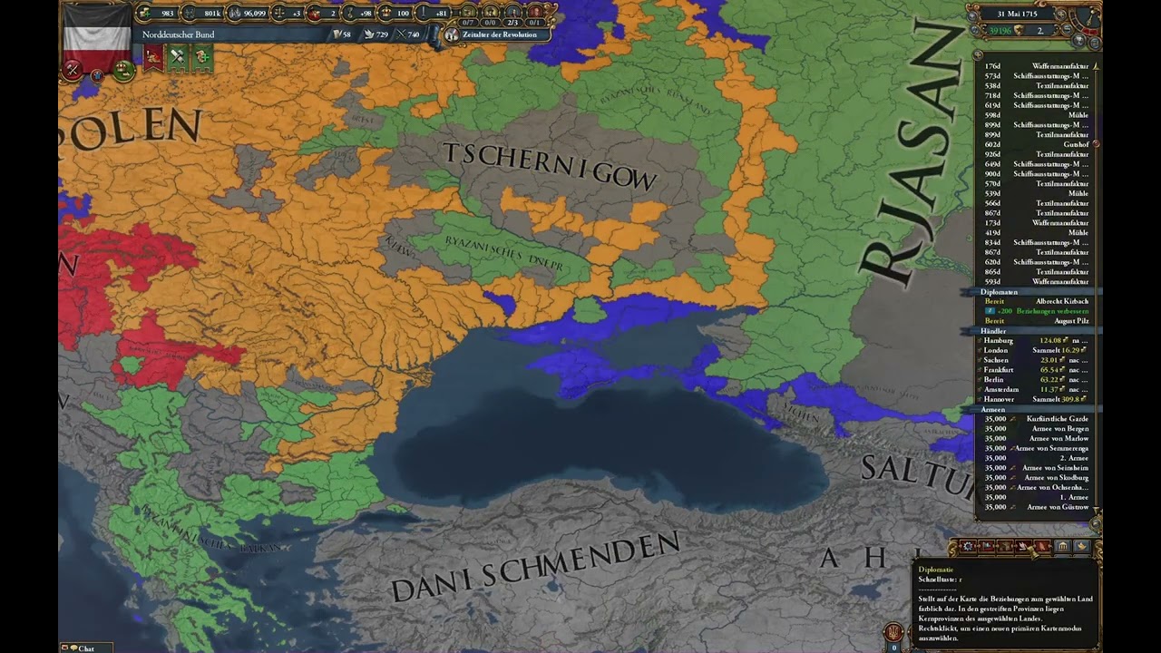Lets Play Europa Universalis 4 (Norddeutscher Bund) 1697