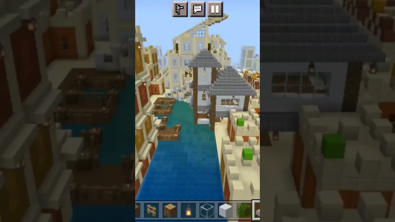 building a marina in my epic dessert city #minecraft