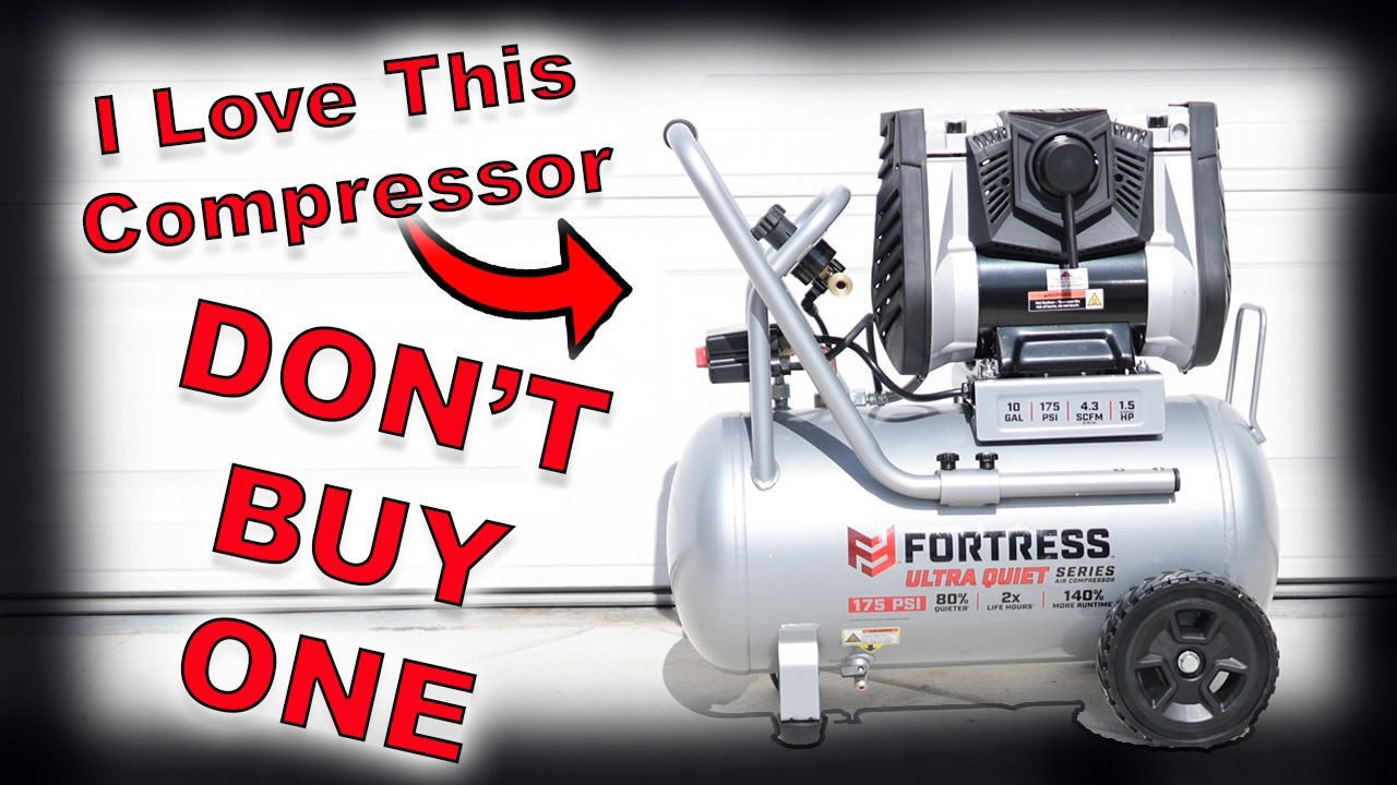Habor Freight Fortress Ultra Quiet Air Compressor Honest Review - Don't Buy One