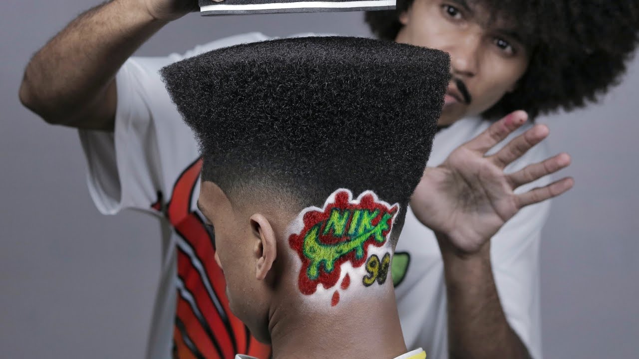 90's FLAT TOP 😱 Fazendo corte quadrado altíssimo ✂️