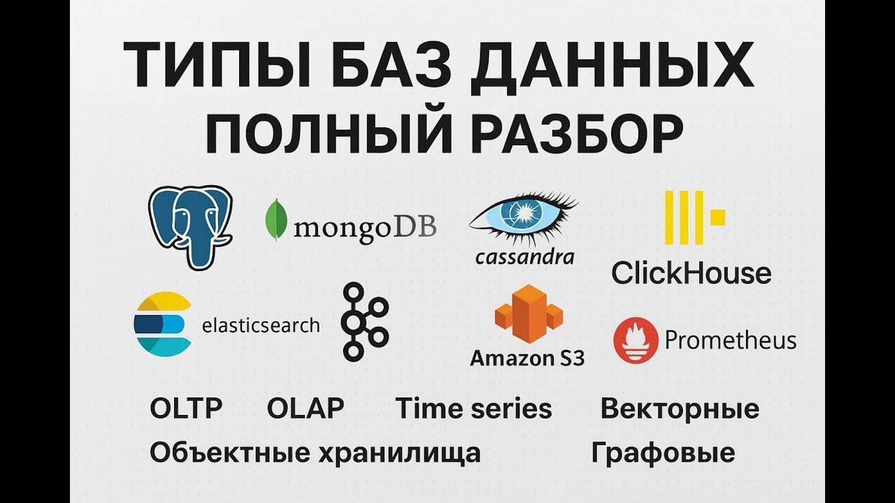Типы баз данных - полный разбор