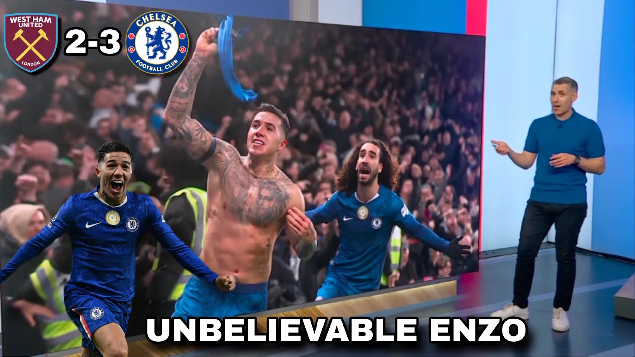 What Enzo did in the match is incredible Chelsea vs west ham 3-2 unbelievable match