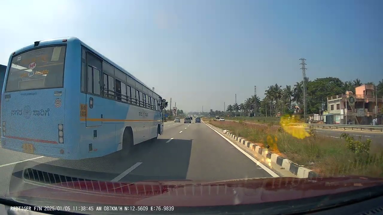 Bangalore Mysore Expressway 100 Kmph | RedTiger F7 4K Dashcam | Kia Sonet