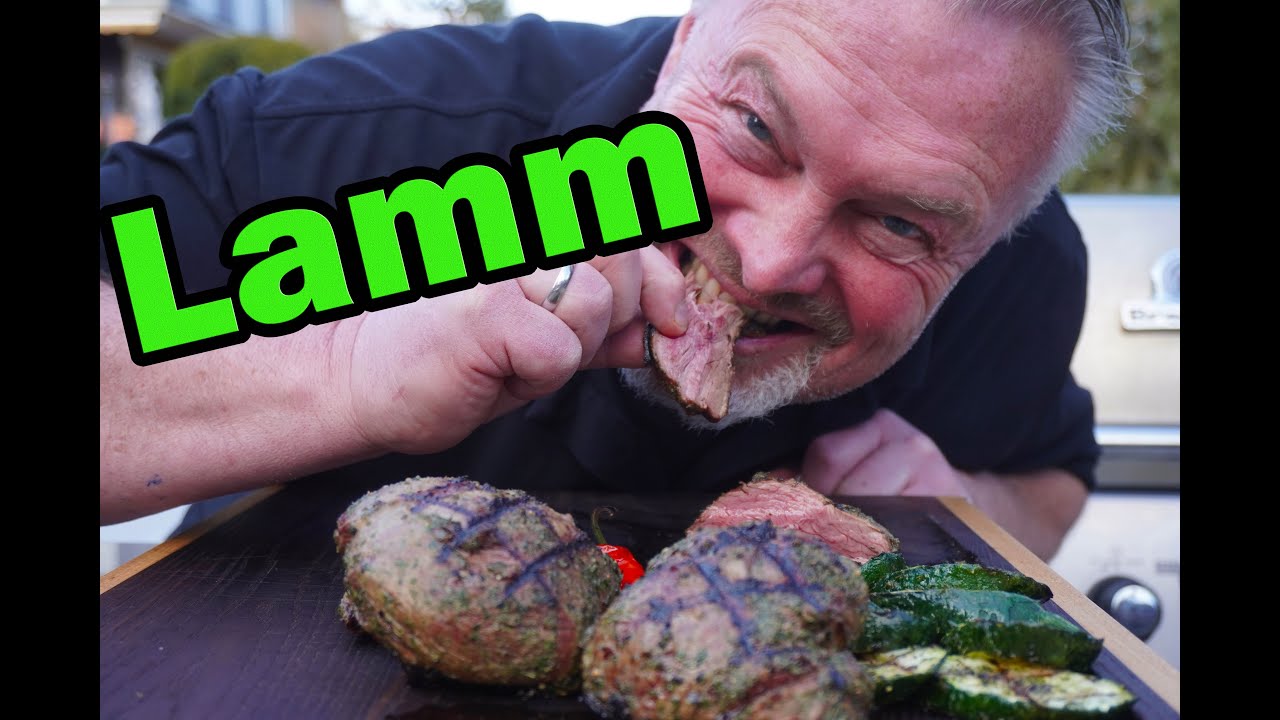 Lamm perfekt gegrillt mit super Beilagen ;-)
