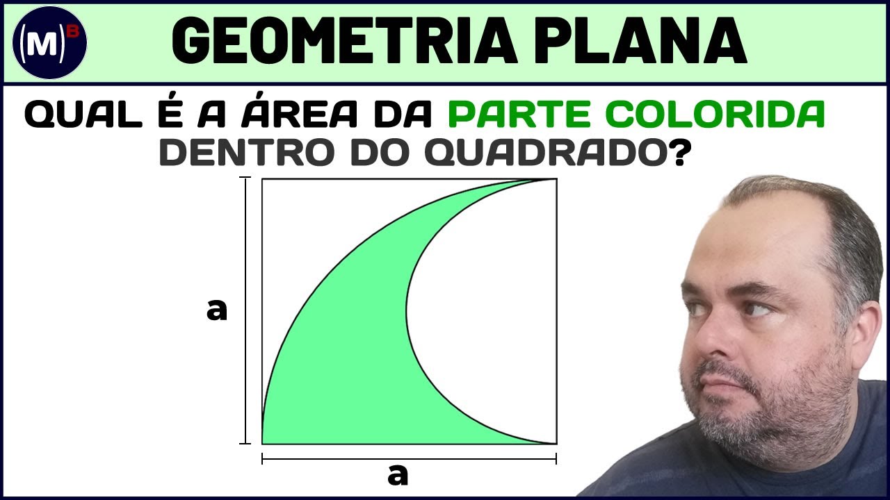 💥Pouquíssimos conseguem achar a área colorida no quadrado!