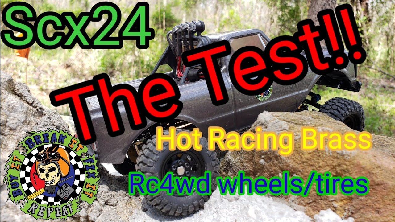 SCX24: First Test of the Upgrades (tires/wheels/motor)
