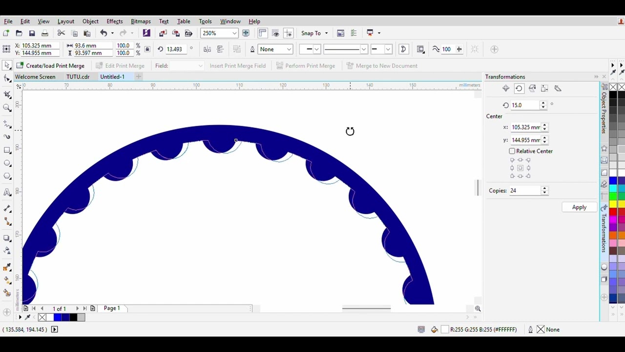 How to design Ashok Chakra in Corel draw कोरल ड्रॉ में अशोक चक्र कैसे डिजाइन करें 