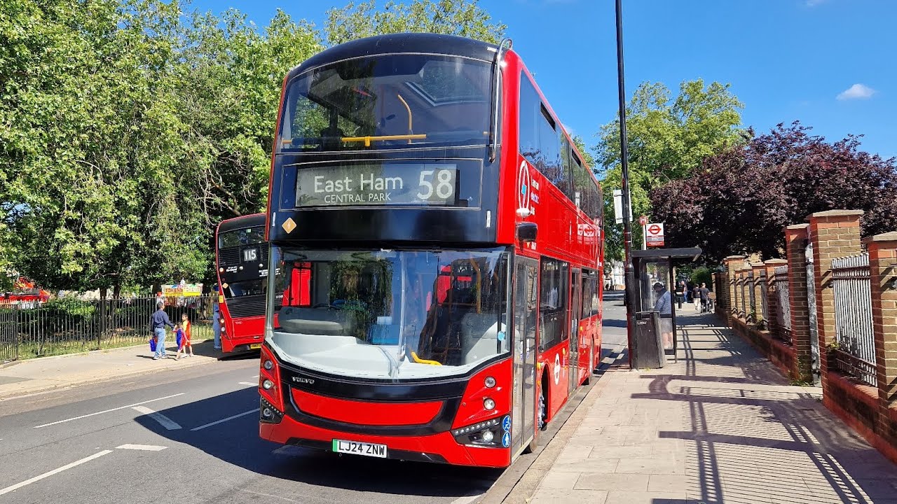 ⚡️⚡️FULL BZL JOURNEY | LONDON BUS 58 EAST HAM CENTRAL PARK - WALTHAMSTOW CENTRAL (LJ24ZNW) 86187