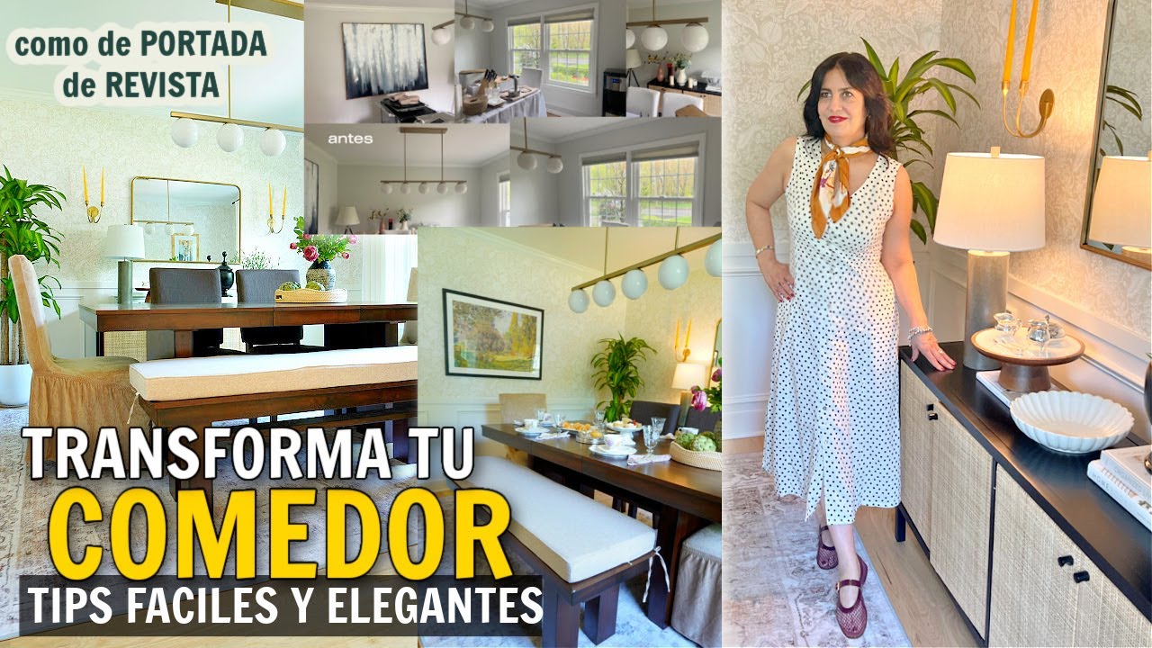TRANSFORMACIÓN de un área de COMEDOR!✨UN ESPACIO CON ESTILO y GUSTO ATEMPORAL ✅ DINING ROOM Makeover