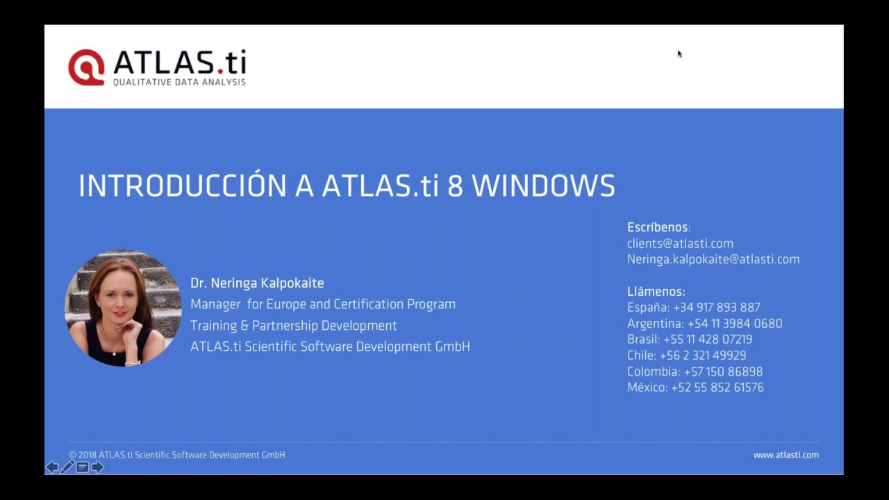 Taller Gratuito sobre ATLAS.ti 8 Windows