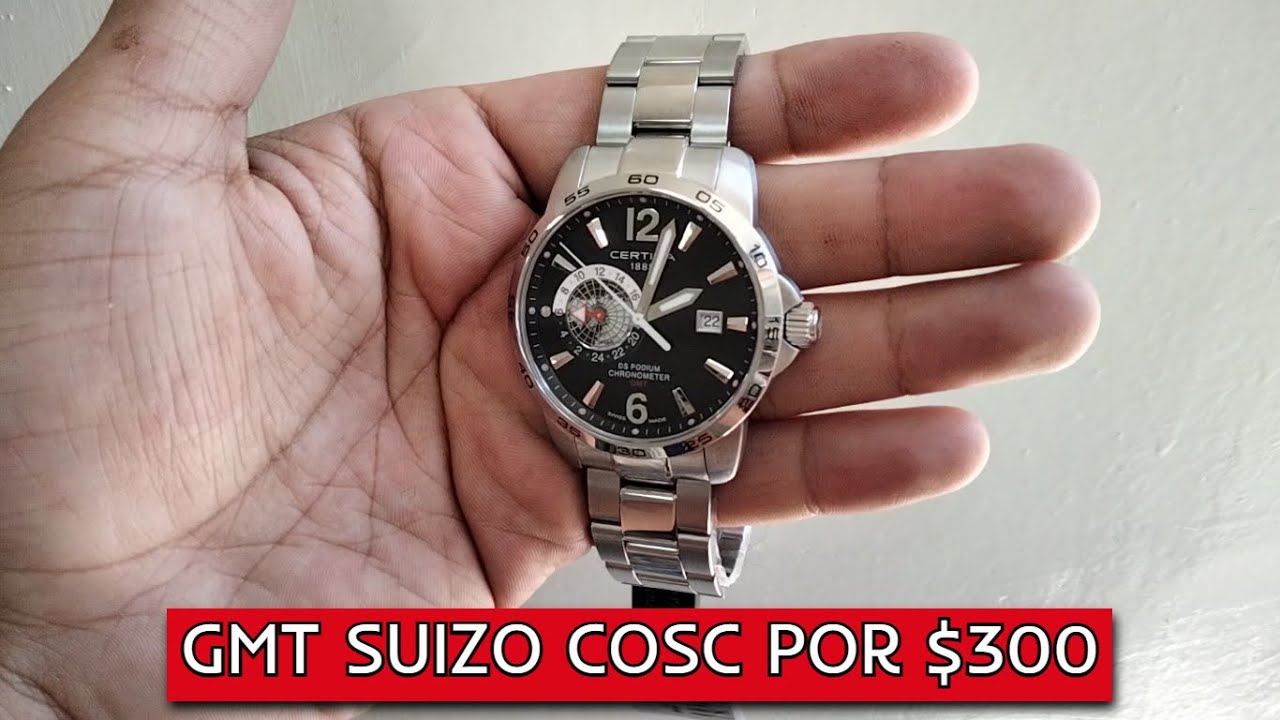 Un GMT Suizo COSC por 300 dólares - Reloj Certina DS Podium GMT COSC (Watchito)