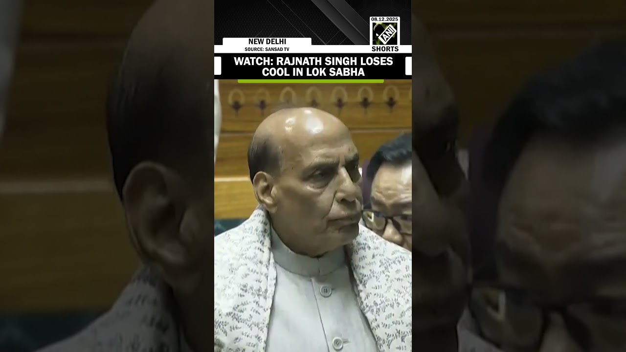 Watch: Rajnath Singh visibly angry during heated Lok Sabha exchange