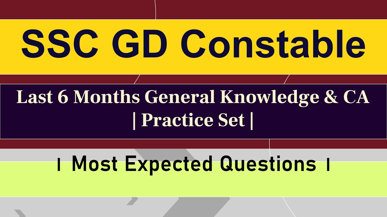 SSC GD Current Affairs 2026  Last 6 Months Aug 2025   Feb 2026 Top 30 GK