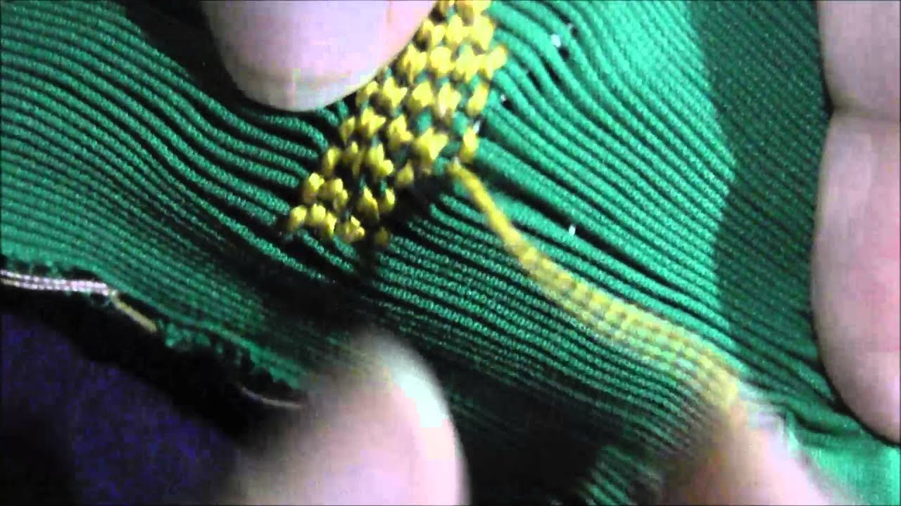 Tutorial N°9 Dibujos en smock   Canasta