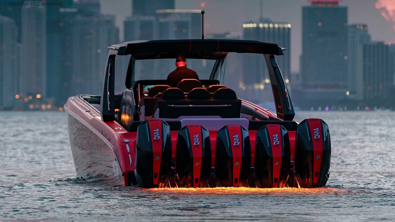 All New Cigarette 41 Nighthawk AMG Black Series boat