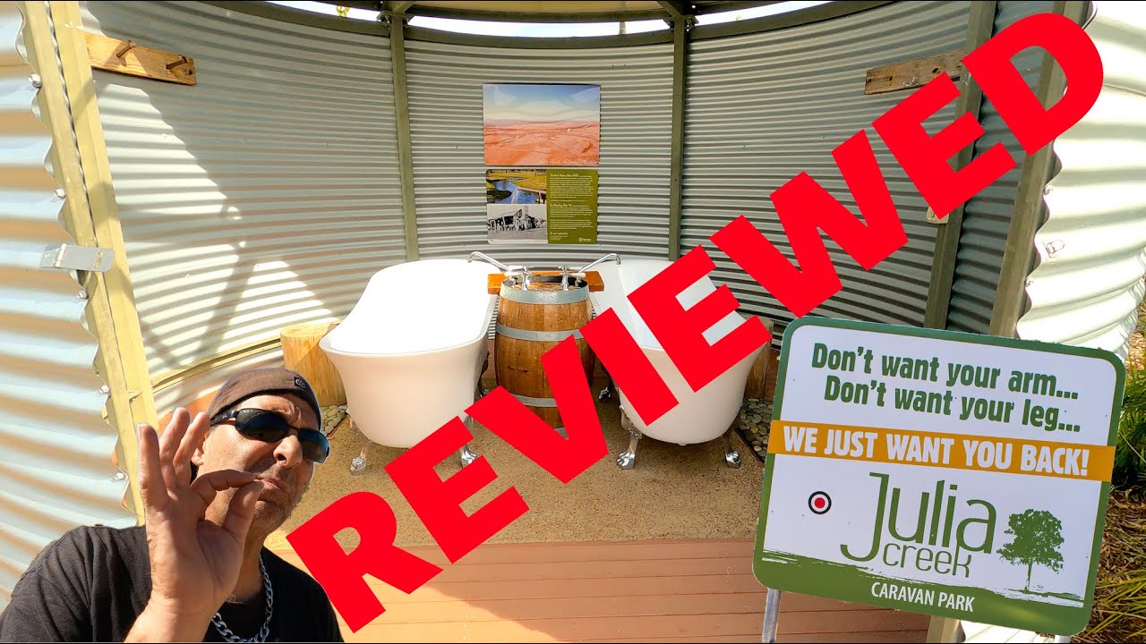 BUDGET CAMPING WITH OZ RV TRAVELS @ Julia Creek caravan Park in Queensland