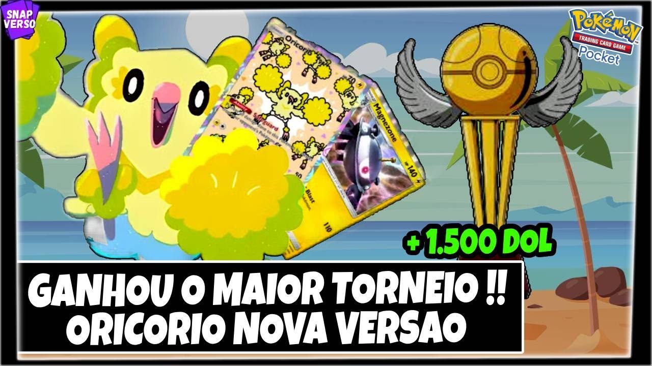 ELE PASSOU O PIN.. CARRO EM TODOS NO TORNEIO - ORICORIO FT. MAGNEZONE -  POKEMON TCG POCKET