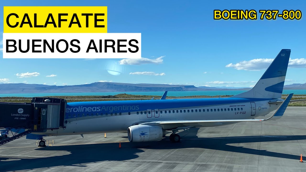 Vuelo CALAFATE Buenos Aires - Nuevo SALON VIP en FTE -  Aerolíneas Argentinas