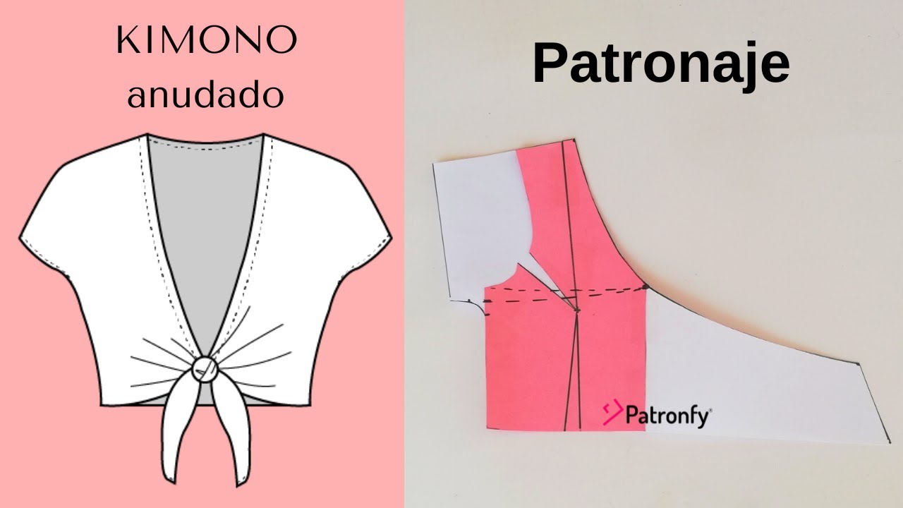 271.- Crop top anudado con manga kimona