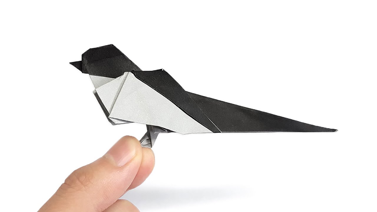 Origami Swallow / How to make a paper bird [Tutorial]