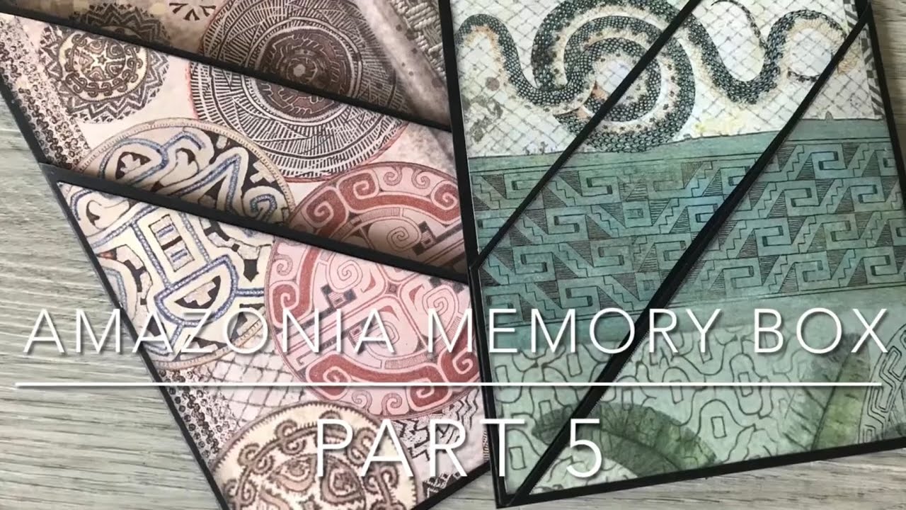 Amazonia Memory Box от Stamperia, часть 5: руководство по созданию кошелька с диагональными карма...