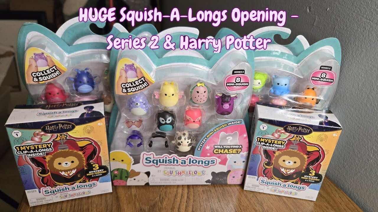 HUGE Squishmallows Squish-A-Longs Opening - Series 2 & Harry Potter