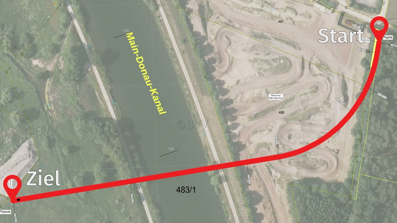 H&E Bohrtechnik: Querung Main-Donau-Kanal (Clip)