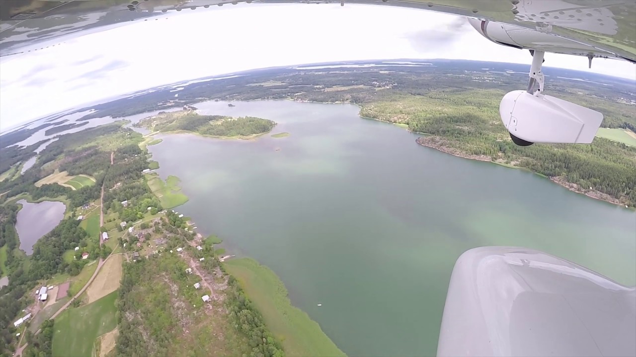 4K ULTRA HD approach and landing runway 03 Mariehamn Airport - EFMA