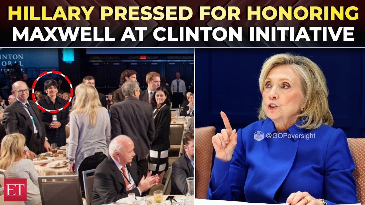 'You really didn't know?': Hillary 'acts shocked' over Maxwell being honored at Clinton Initiative