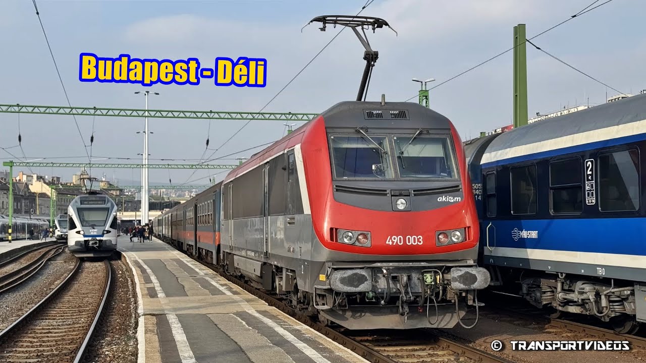 2025.02.07. - Mecsek InterCity bérelt Akiem Astride mozdonnyal (490 003) Budapest-Déli pályaudvaron!