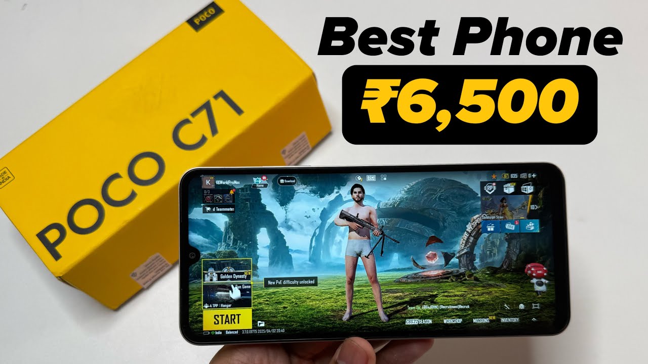 POCO C71 Unboxing and Review Hindi 🔥 Best Phone Under 7000 for Camera & BGMI ?