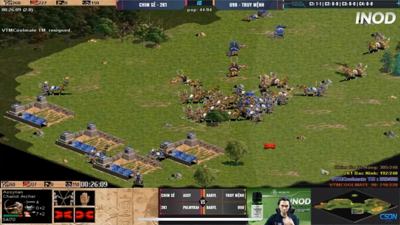 Chim Sẻ Đi Nắng - 2k1 vs U98 - Truy Mệnh | 2v2 random | 30/04/2023 #chimsedinang #aoe