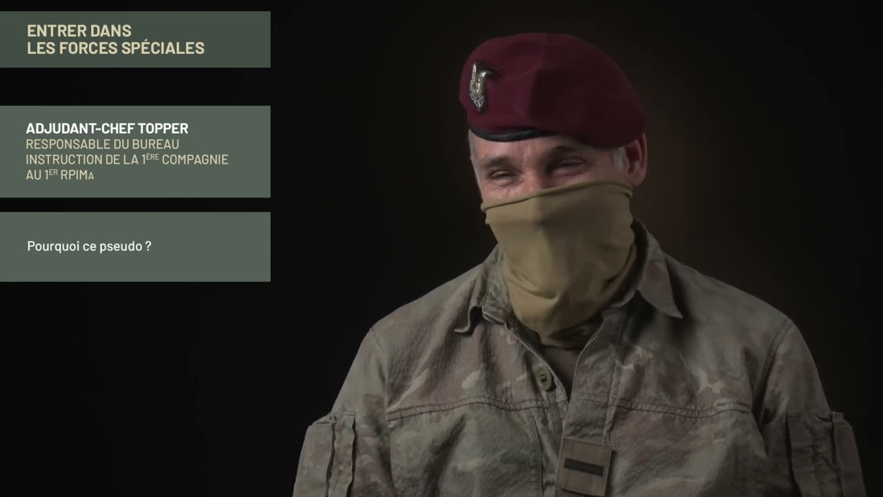 Forces sp&eacute;ciales : extrait interview adjudant-chef Topper