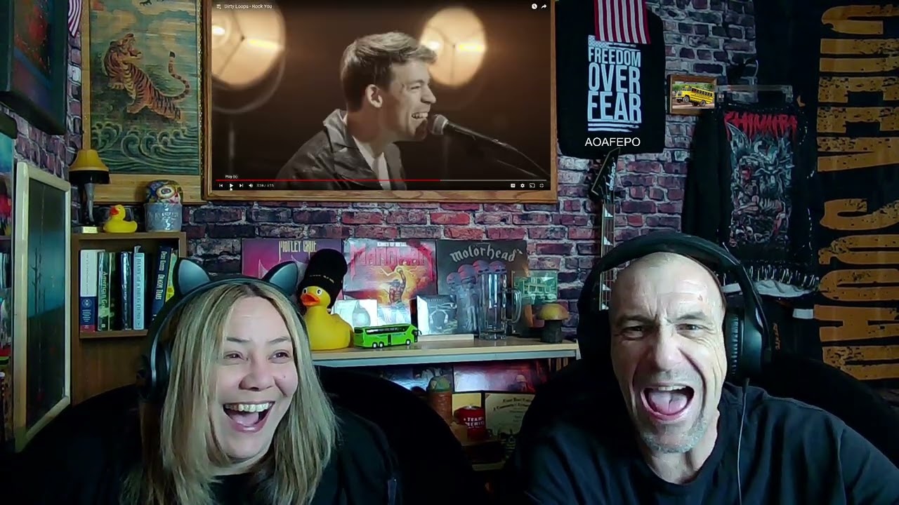 Dirty Loops - Rock You - Couples Reaction - I think she likes it!