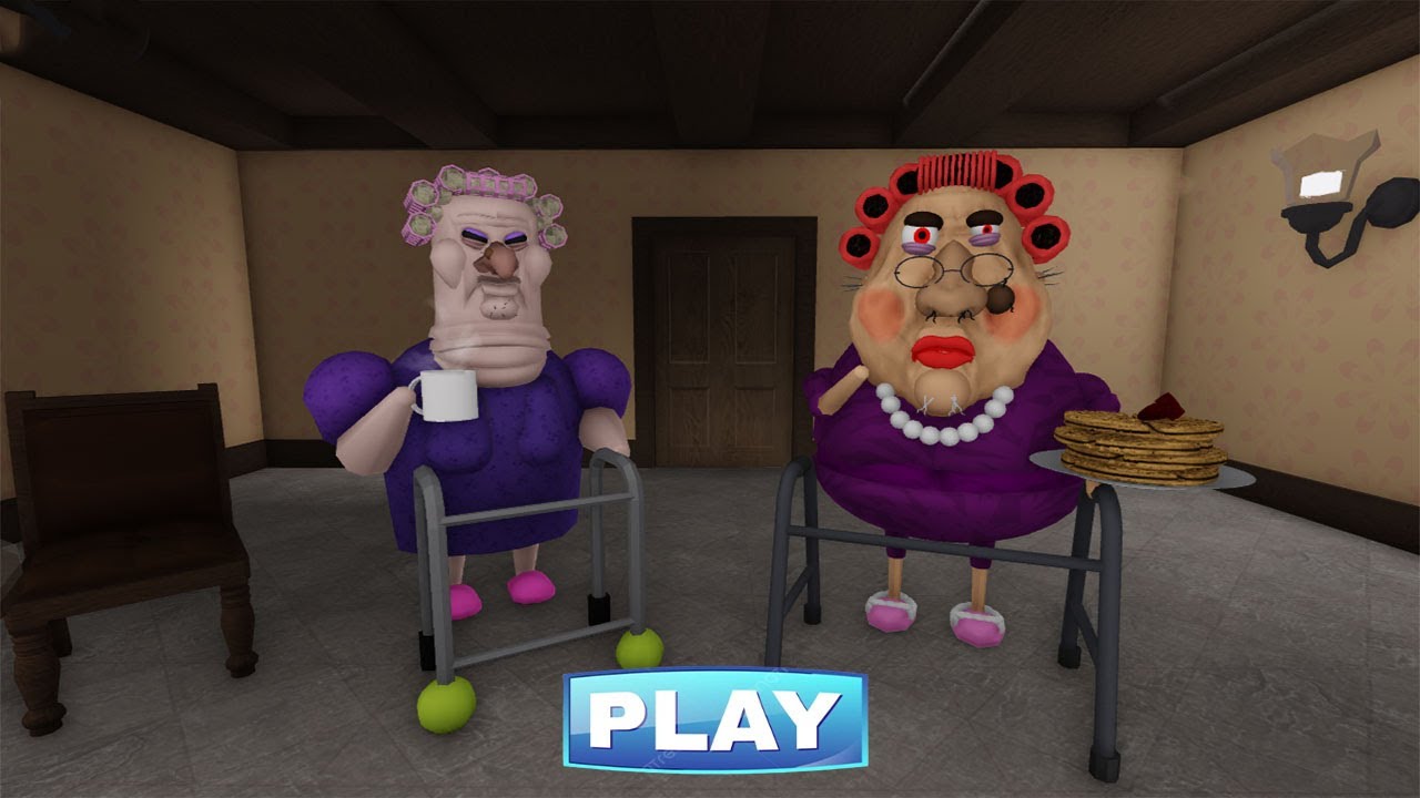 EVIL GRANDMA COOK WITH GRUMPY GRAN PANCAKES !! FULL GAMEPLAY #roblox
