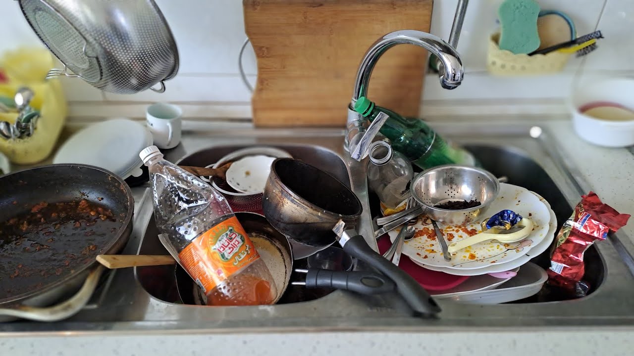 Relaxing ASMR Dishwashing | Calm Water Sounds & Clean Kitchen ✨🫧🧽